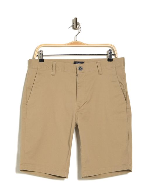 RVCA Natural The Week-end Stretch Twill Chino Shorts for men