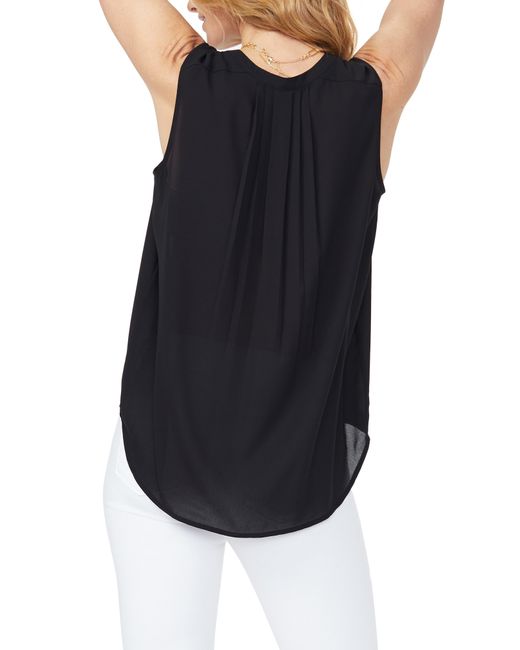 CURVES 360 BY NYDJ Black Perfect Sleeveless Blouse