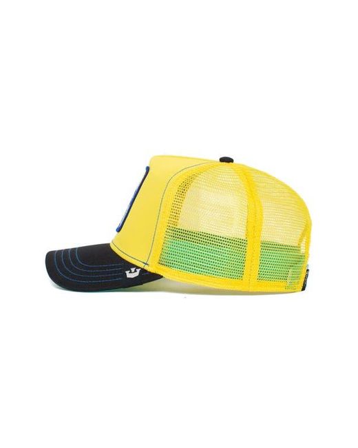 Goorin Bros Yellow Doggy Trip Patch Trucker Hat for men