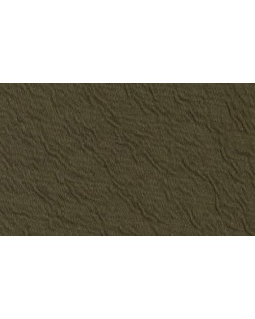 Denim and Flower Green Textured Shorts for men