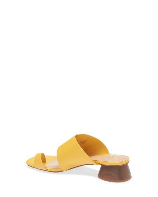 Vince Camuto Metallic Lenqua Toe Loop Block Heel Sandal