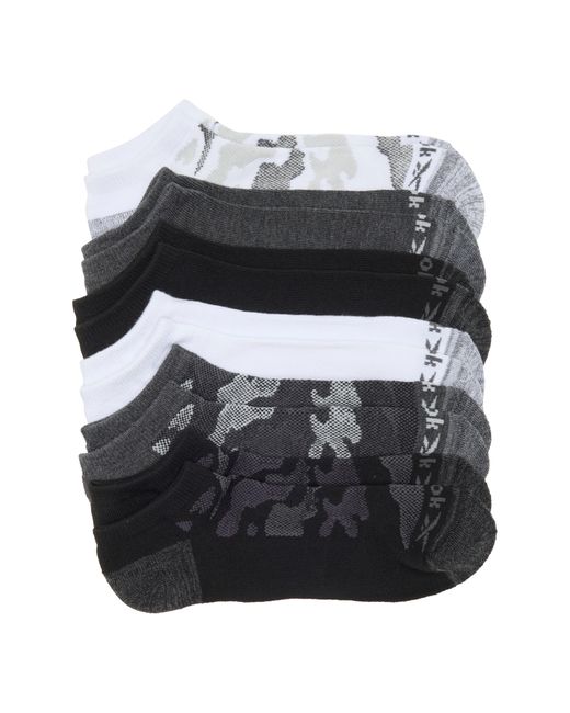 Reebok Gray 6-pack Low Cut Socks for men