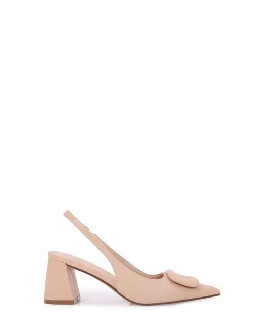 BERNESS Pink Autumn Slingback Pump