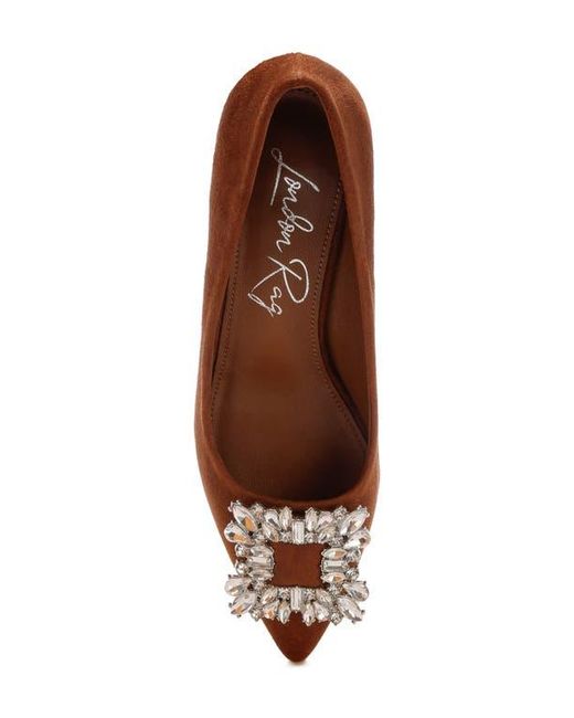 LONDON RAG Brown Peyton Pointed Toe Pump