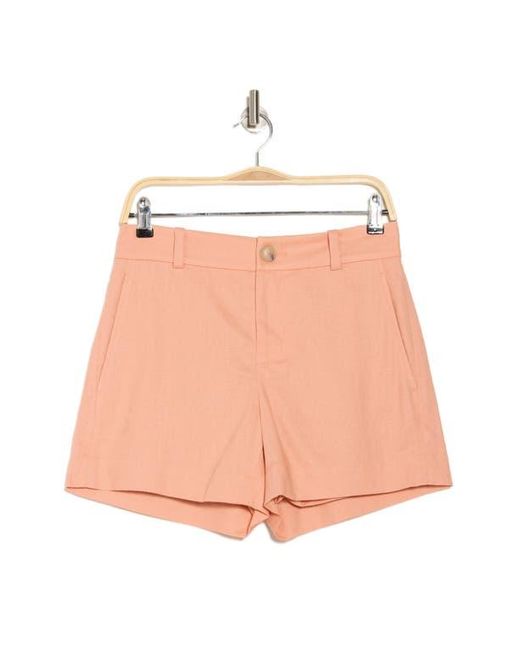 Vince Pink Casual Linen Blend Shorts