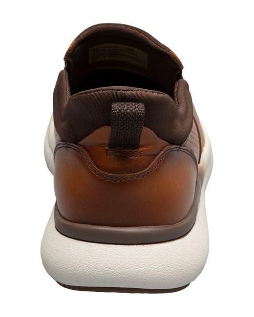 Florsheim Brown Fleet Plain Toe Sneaker for men
