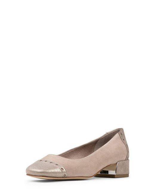 Donald J Pliner Brown Cap Toe Pump