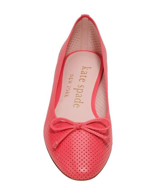 Kate Spade Red Veronica Ballet Flat