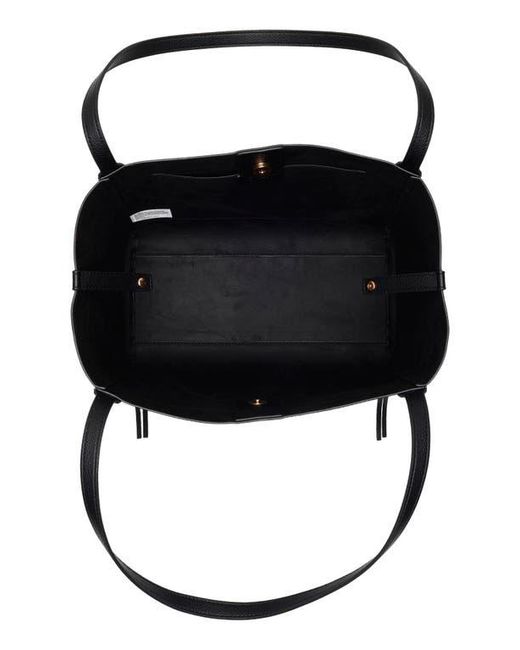 Sam Edelman Black Hellen Pebbled Leather Tote Bag