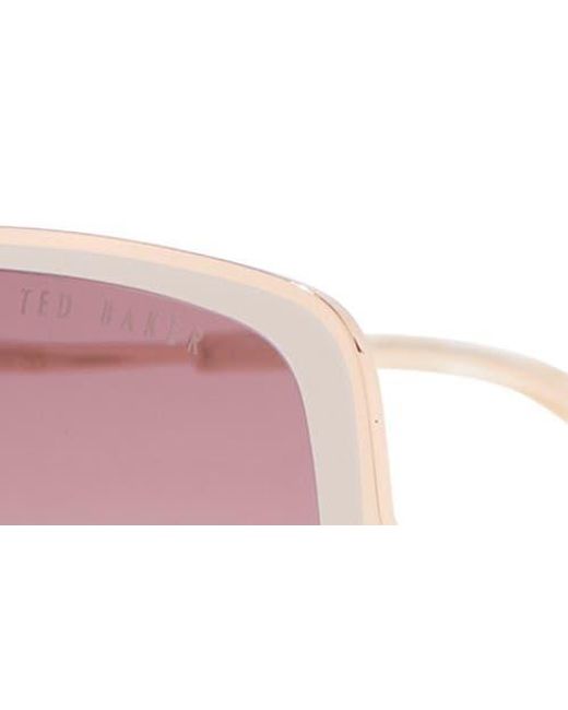Ted Baker Pink 58Mm Gradient Square Sunglasses