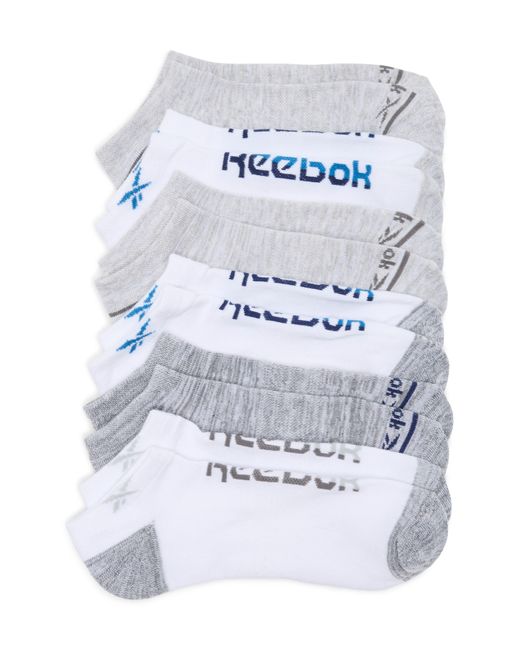 Reebok White Assorted 6-pack No-show Socks for men