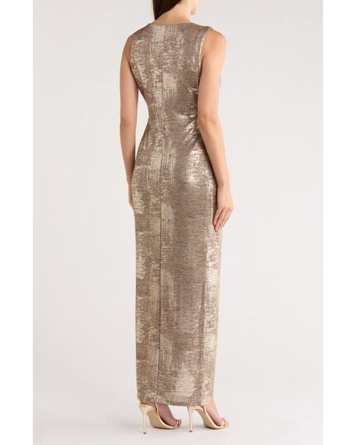 connected apparel gold dress Connected Apparel Womens Sleeveless Gold Dress Size 12