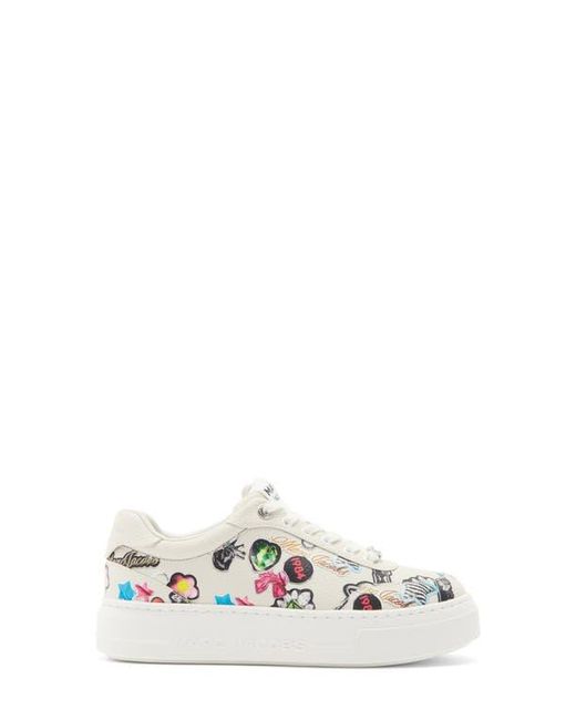 Marc Jacobs White Bold Logo Platform Sneaker