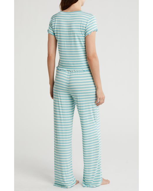 Abound Blue After Hours Cap Sleeve Top & Pants Pajamas