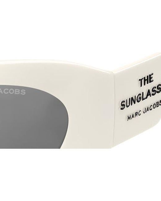 Marc Jacobs Gray 62Mm Rectangular Sunglasses