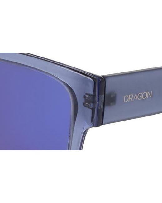 Dragon Blue 56Mm Square Sunglasses