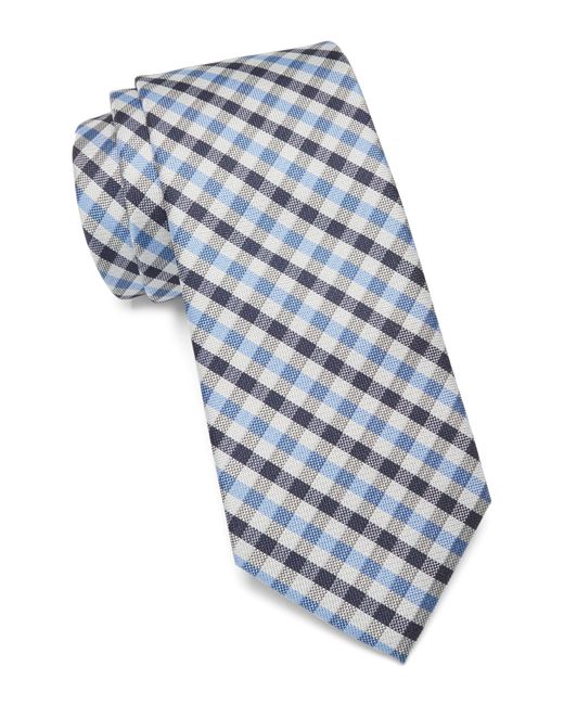 Ben Sherman Blue Check Print Tie for men