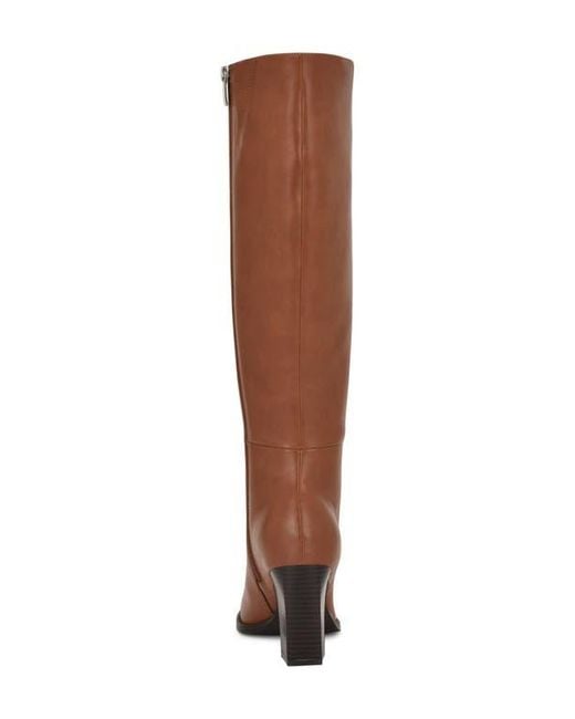 Nine West Brown Zeran Knee High Boot