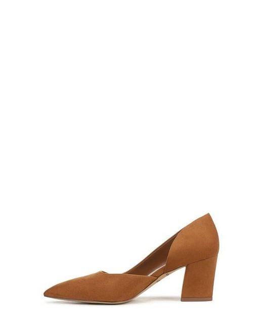 Franco Sarto Brown Clovis Half D'Orsay Pump