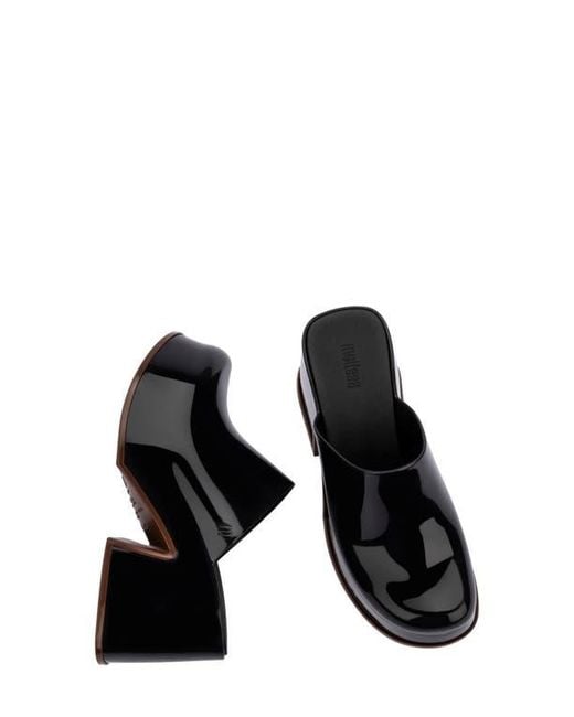 Melissa Black Mia Platform Mule