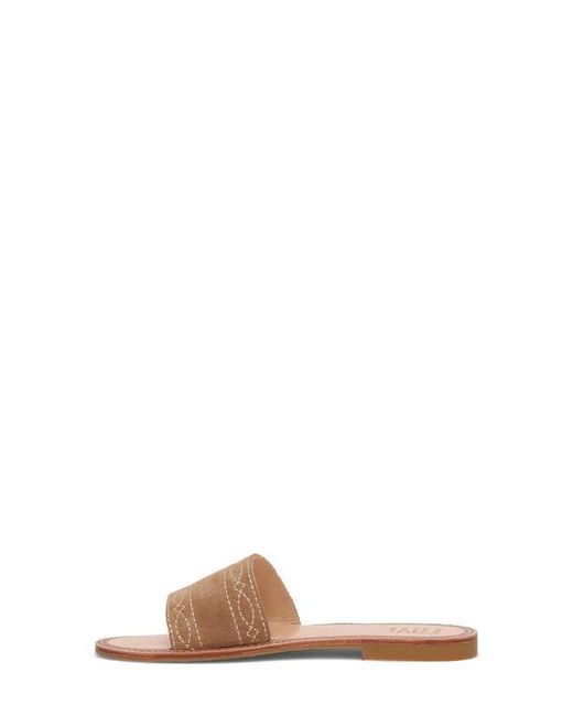 Frye Brown Ava Slide Sandal
