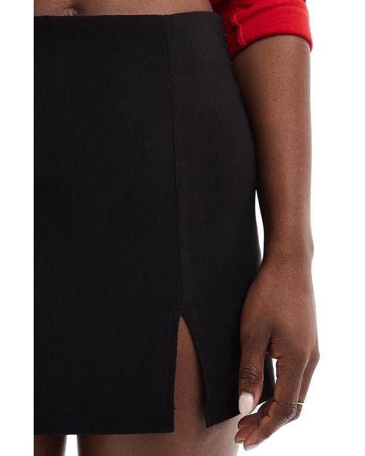 Miss Selfridge Red Double Split Mini Skort