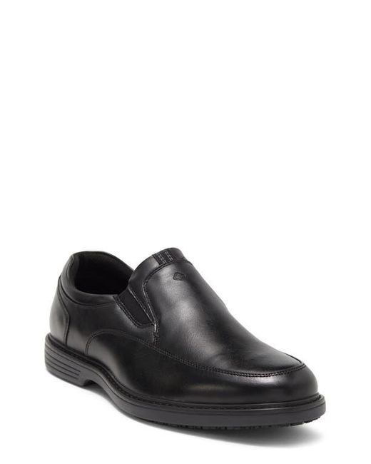 Nunn Bush Black Wade Work Slip Resistant Moc Toe Venetian Loafer for men