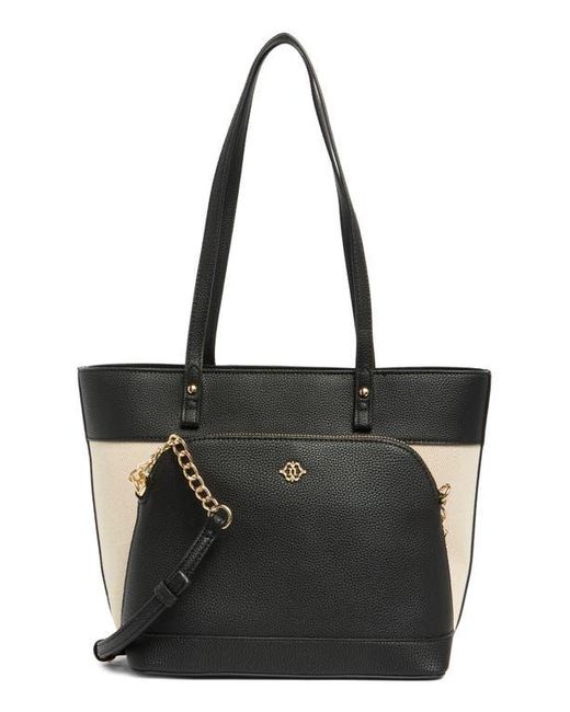 Nanette Lepore Black Sabine Mixed Tote Bag Set