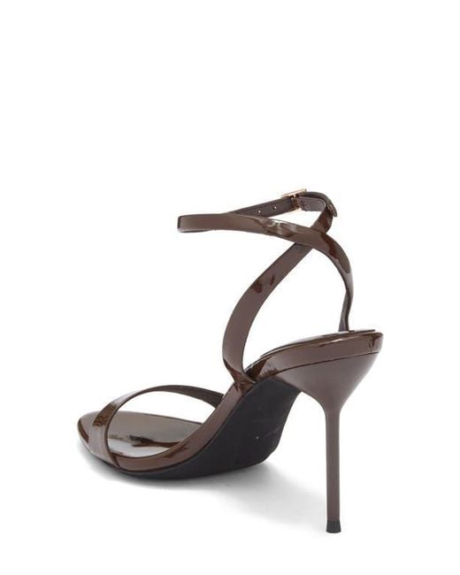 Jeffrey Campbell Metallic Blossmz Ankle Strap Satin Sandal