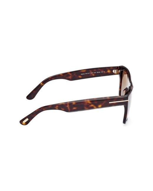 Tom Ford Brown Alberto 55Mm Gradient Square Sunglasses for men