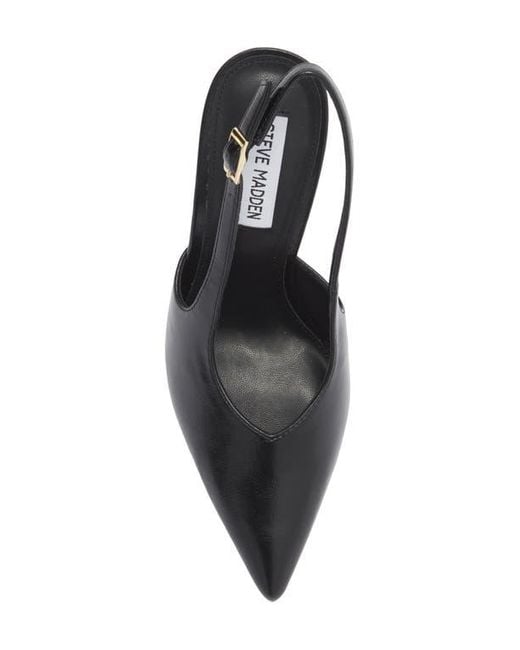 Steve Madden Black Beverlie Pointed Toe Slingback Pump