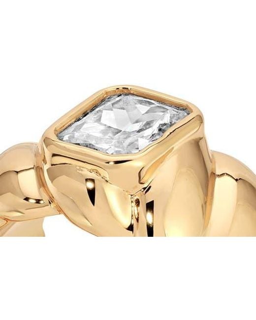 Ettika Metallic So Twisted Statement Ring