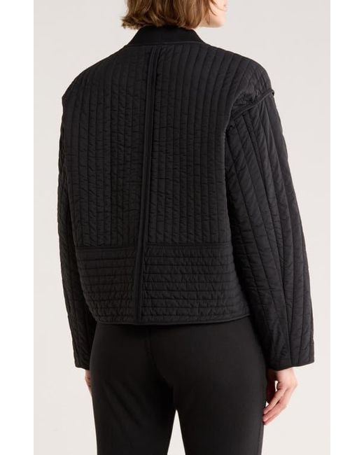 Rag & Bone Black Bobbi Cropped Quilted Jacket