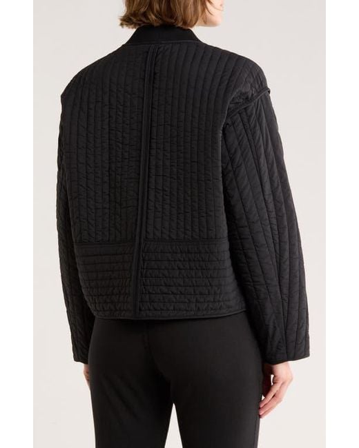 Rag & Bone Black Bobbi Cropped Quilted Jacket