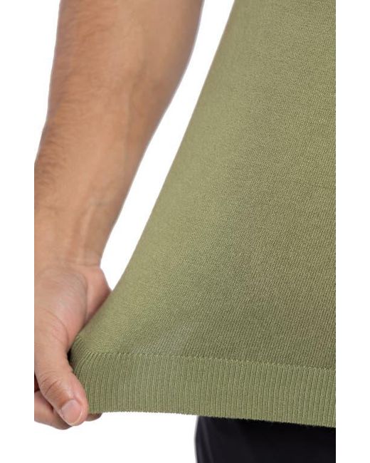 Xray Jeans Green V-Neck Polo Sweater for men