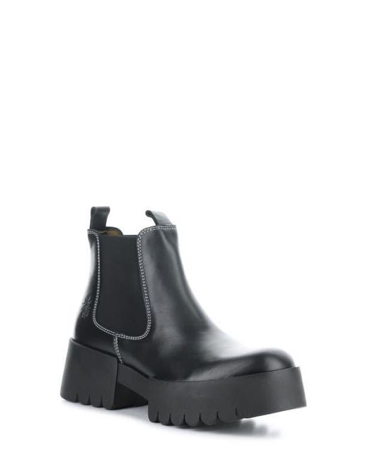 Fly London Black Exia Lug Sole Chelsea Boot