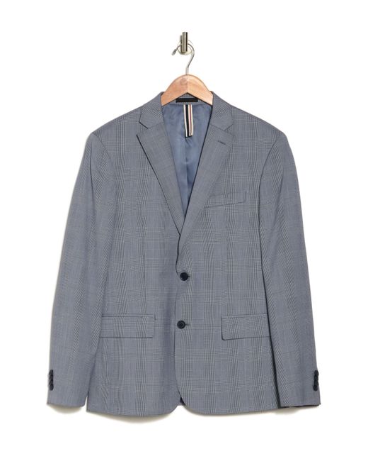 Ben Sherman Brisbane Blue Plaid Notch Lapel Suit Separates Jacket for men