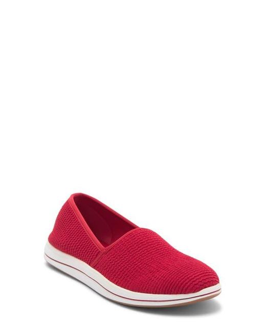 Clarks Red Breezesky Stretch Slip-On
