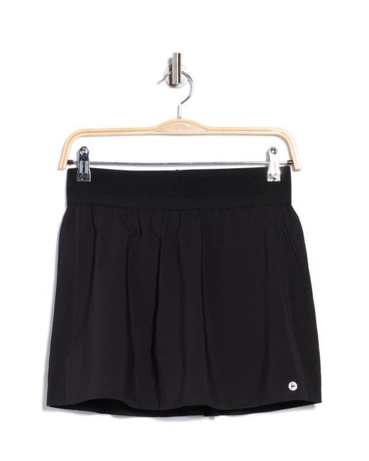 90 Degrees Black Lightstreme Hybrid Pleated Skort