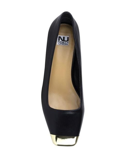 Ninety Union Blue Eagle Tipped Square Toe Pump