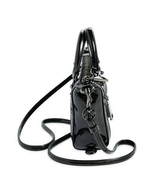 Rebecca Minkoff Black Micro Mini M.a.b. Leather Crossbody Bag