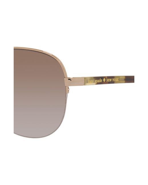 Kate Spade Multicolor 57mm Bethannos Aviator Sunglasses