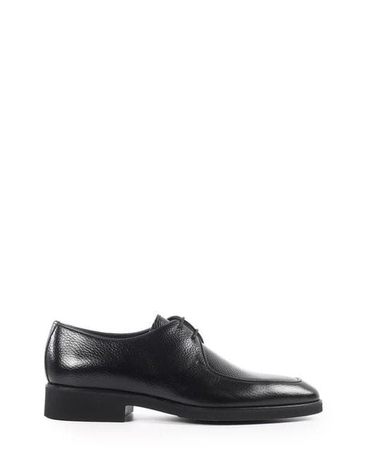 VELLAPAIS Black Moore Apron Toe Derby for men