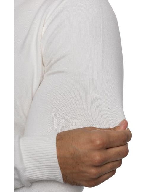 Xray Jeans White Turtleneck Pullover Sweater for men