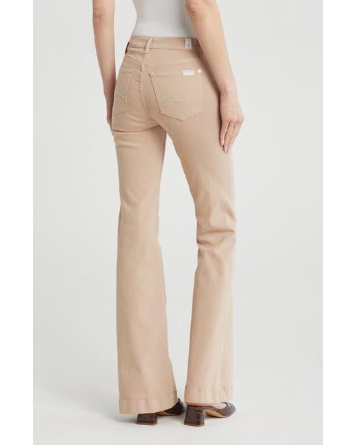 7 For All Mankind Natural Dojo Wide Leg Flare Pants