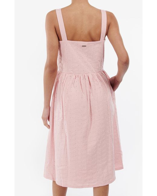 Barbour Pink Hopewell Cotton Dress