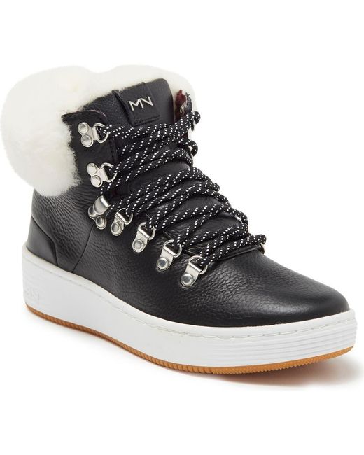 Skechers Black Palmilla-Anda Genuine Sheepskin Lined Boot