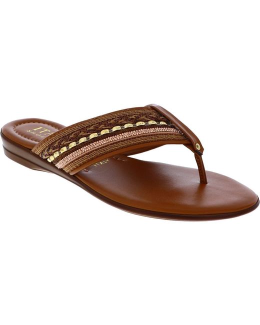 Italian Shoemakers Brown Zali Slide Sandal