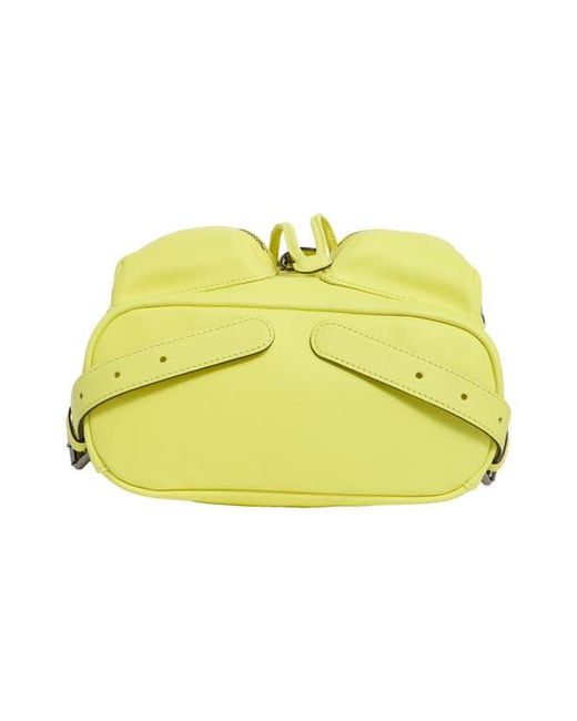 Longchamp Yellow Lc3D Small Leather Backpack