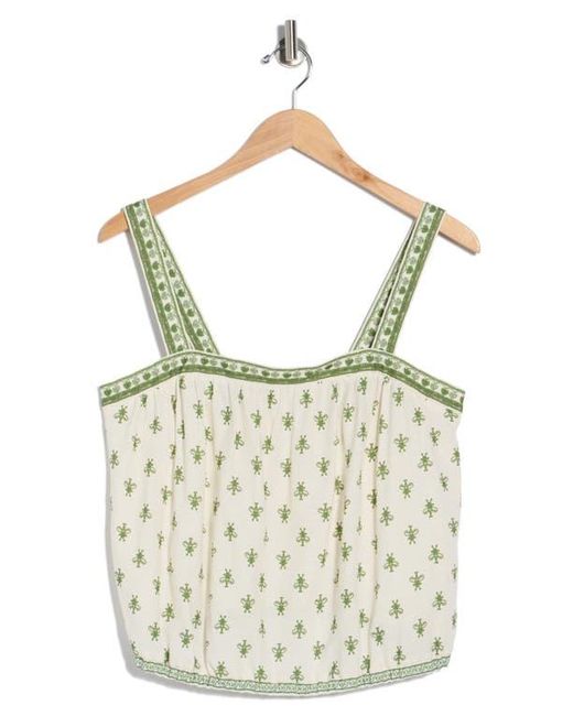 Max Studio Blue Strappy Bubble Hem Tank